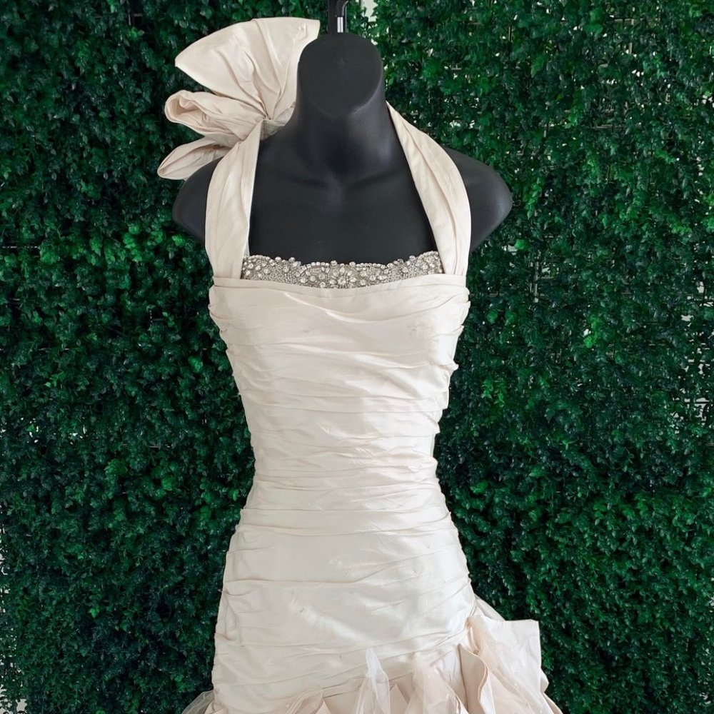 Ian Stuart Calypso Taupe Size 8 Mermaid Halter